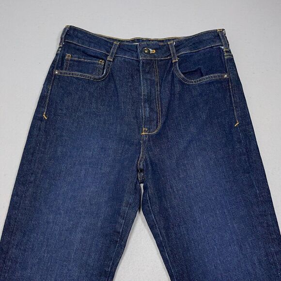 Anthropologie x Pilcro Jeans Women 27 The Split High-Rise Straight Dark Wash - Picture 2 of 14